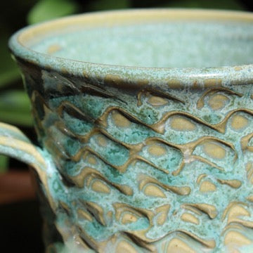 Textured Green Mug