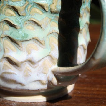 Textured Green Mug