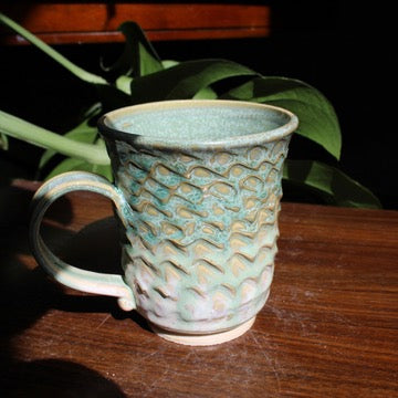 Textured Green Mug