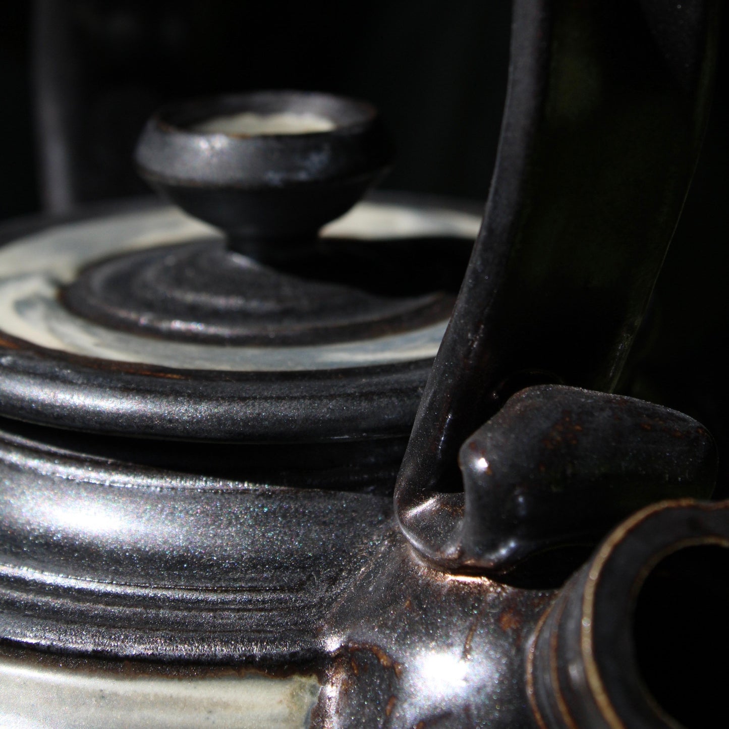 Nana's Antique Bronze and Marbled Teapot